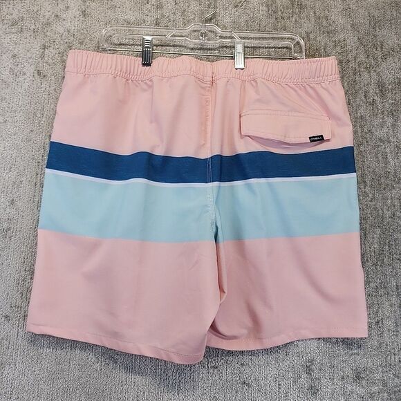 O'Neill Swim Shorts Trunks Mens XL  Pink Blue Lightweight Drawstring New - Picture 3 of 8